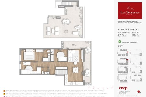 Lägenhet till salu i Sant Boi de Llobregat, Barcelona, Spanien 3 sovrum, 90 kvm. Nr. 160779 - foto 3