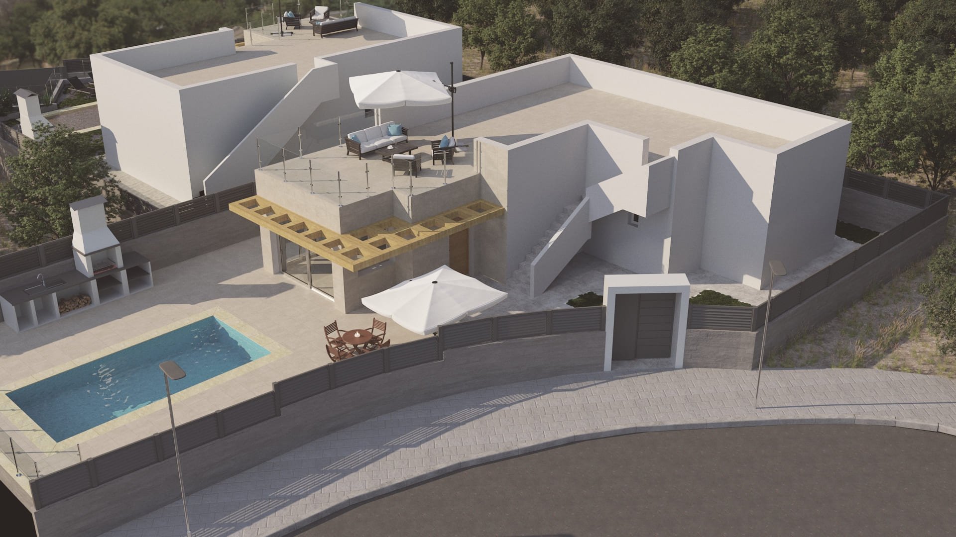 Villa in Polop, Alicante, Spain 3 bedrooms, 100 sq.m. No. 154654