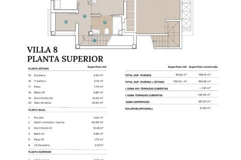 Huvila myytävänä Polop, Alicante, Espanja, 4 makuuhuonetta, 208 m2 No. 135086 - kuva 12