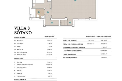 Huvila myytävänä Polop, Alicante, Espanja, 4 makuuhuonetta, 208 m2 No. 135086 - kuva 10