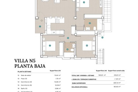 Villa till salu Polop, Alicante, Spanien 5 sovrum, 208 kvm. Nr. 135087 - foto 12