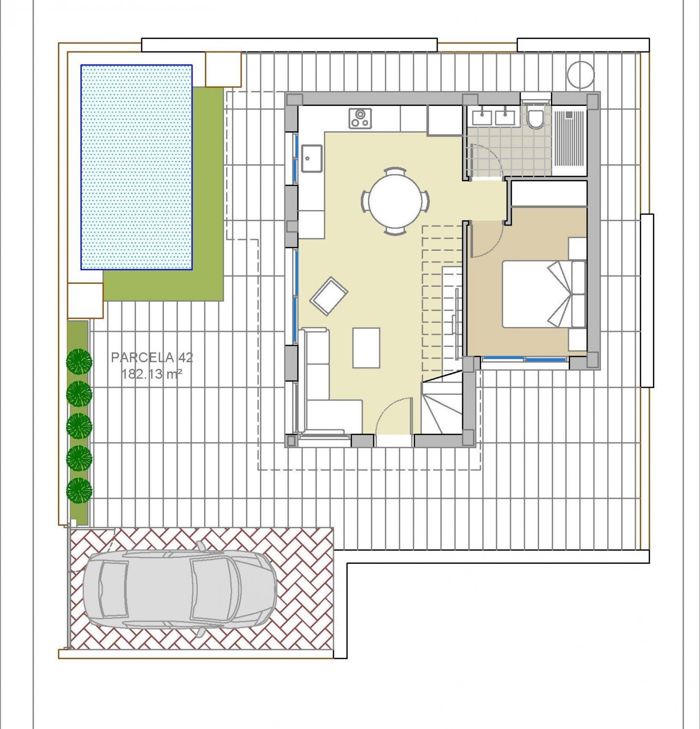 Villa a Los Montesinos, Alicante, Spagna 3 camere da letto, 90 mq. N° 111248