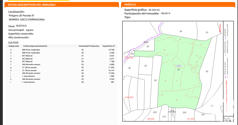Commercial property in Asco, Tarragona, Spain No. 185926