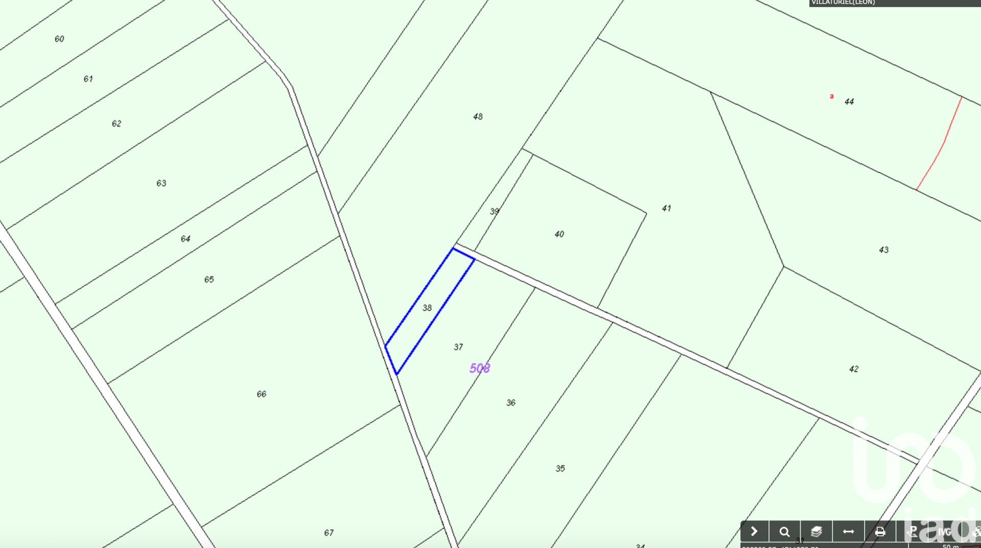 Land plot in Villaturiel, Leon, Spain 1105 sq.m. No. 185923