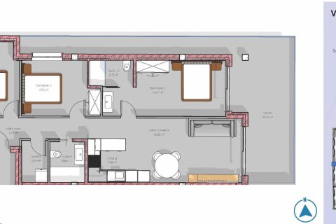 Huoneisto myytävänä Guardamar del Segura, Alicante, Espanja, 3 makuuhuonetta, 82 m2 No. 170008 - kuva 8