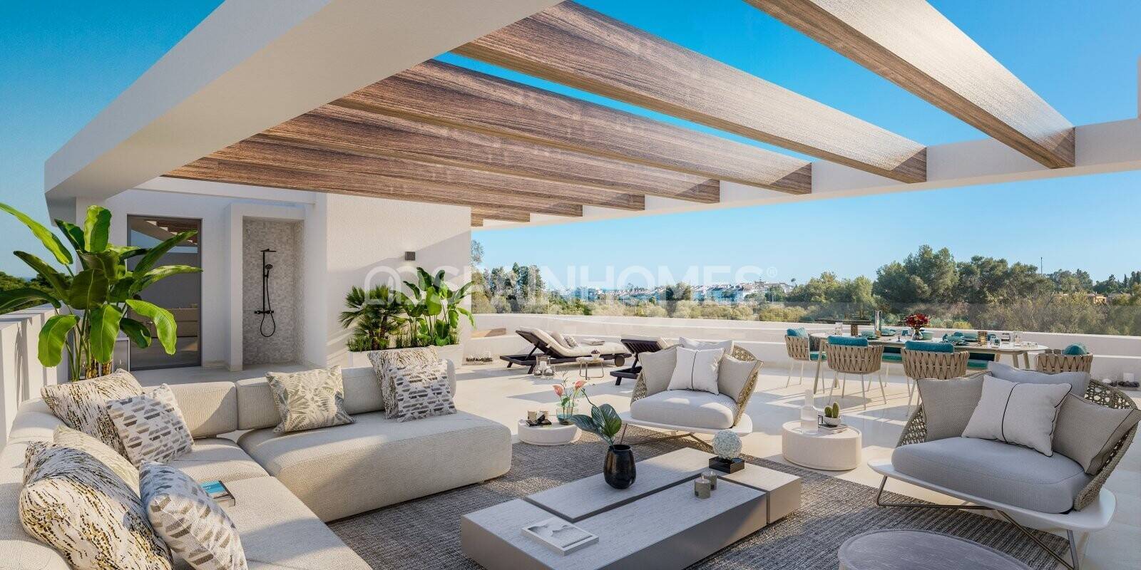 Lägenhet i Marbella, Malaga, Spanien 3 sovrum, 155 kvm. Nr. 74939