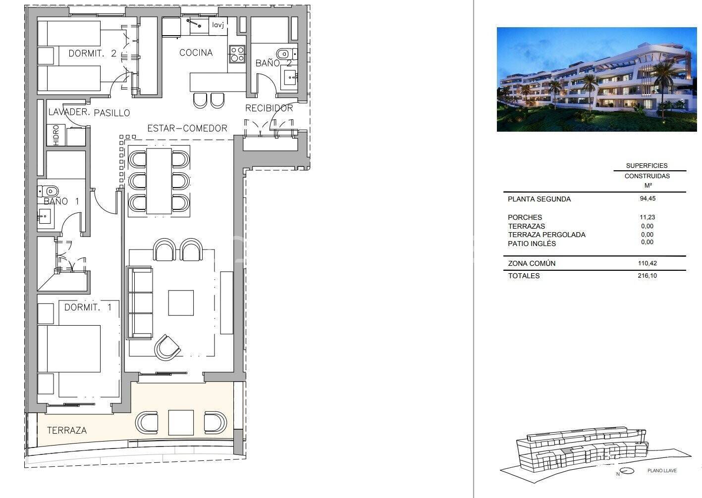 Ático en Marbella, Málaga, España 3 dormitorios, 123 m2 No. 74940
