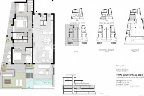 Kattohuoneisto myytävänä Estepona, Malaga, Espanja, 3 makuuhuonetta, 203 m2 No. 113433 - kuva 2