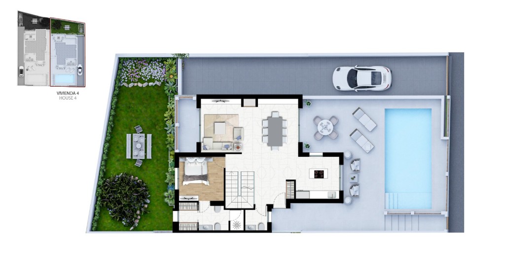Villa i Alicante, Spanien 3 sovrum,  Nr. 145206