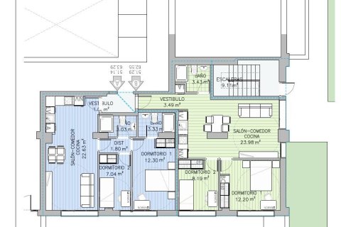 Продажа квартиры в Мадрид, Испания 2 спальни, 62м2 №165692 - фото 17