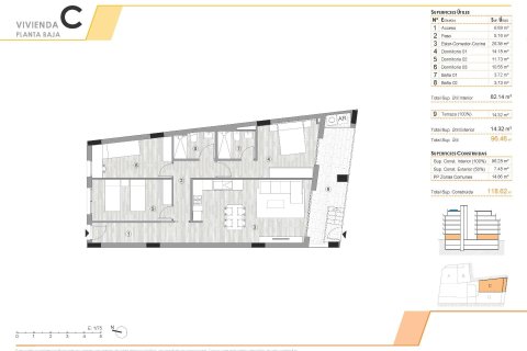 Wohnung zum Verkauf in Torrevieja, Alicante, Spanien 3 Schlafzimmer, 96 m2 Nr. 148337 - Foto 10