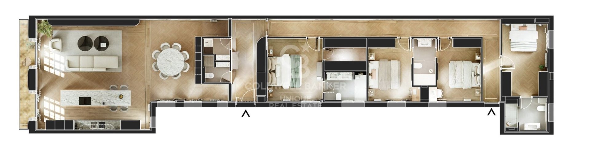Appartamento a Madrid, Spagna 4 camere da letto, 256 mq. N° 178738