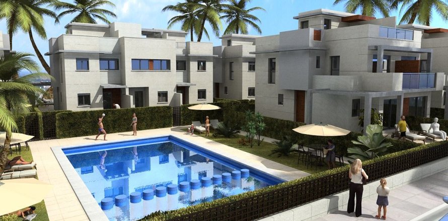 Casa adosada en Puerto de Mazarrón, Murcia, España 3 dormitorios, 101 m2 No. 156624