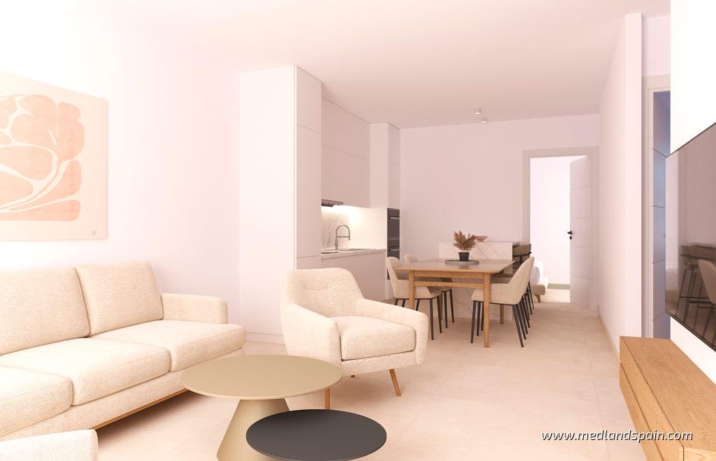 Lägenhet i Torre-Pacheco, Murcia, Spanien 2 sovrum, 68 kvm. Nr. 154422