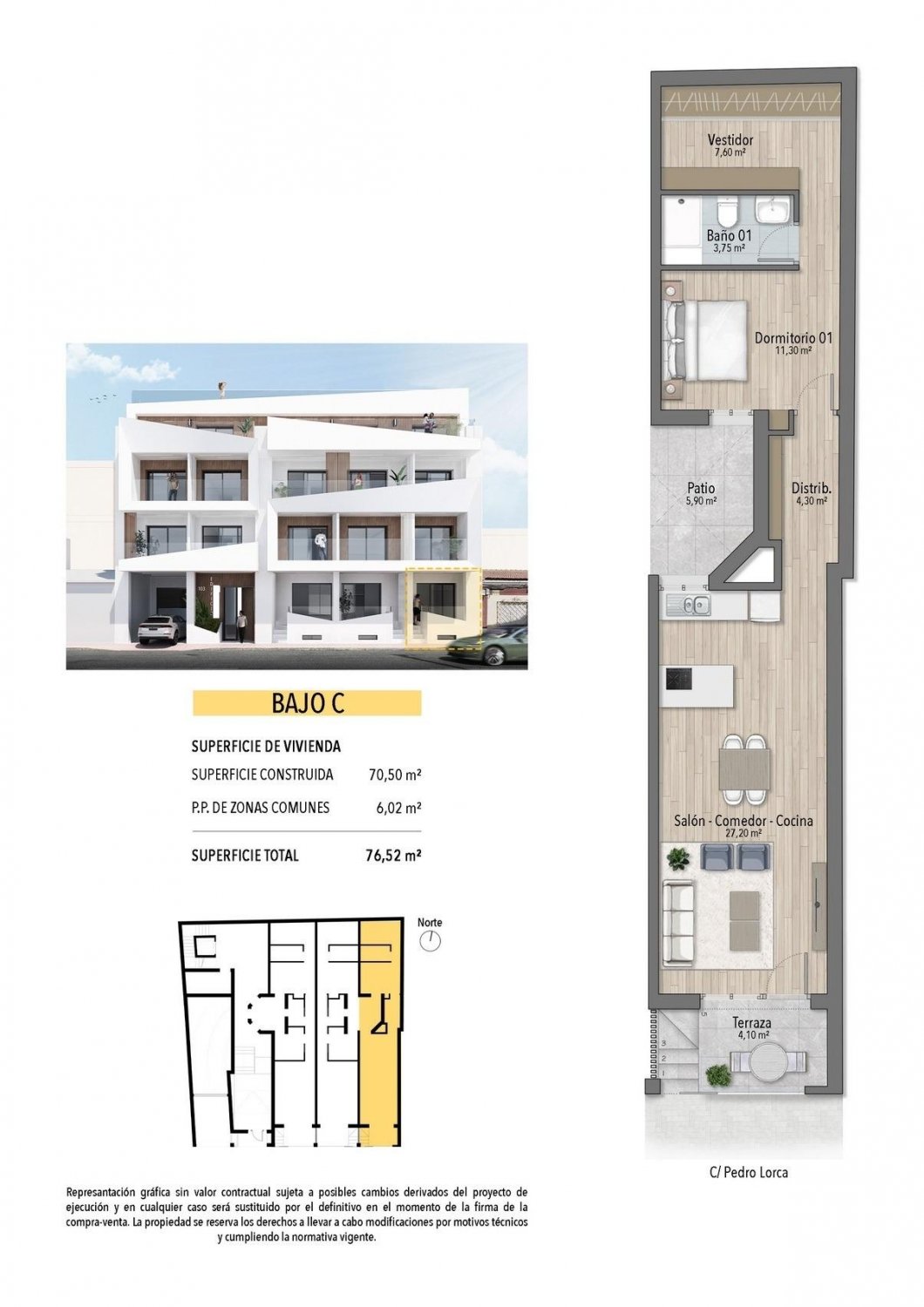 Wohnung in Torrevieja, Alicante, Spanien 2 Schlafzimmer, 71 m2 Nr. 111264