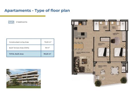 Huoneisto myytävänä Alicante, Espanja, 2 makuuhuonetta, 72 m2 No. 111271 - kuva 16