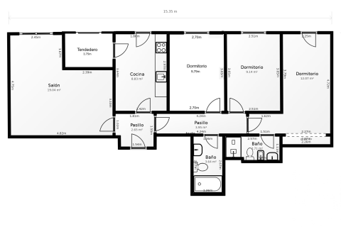 Apartament w Bermeo, Biscay, Hiszpania 3 sypialnie, 100 mkw. nr 172810 – zdjęcie 25