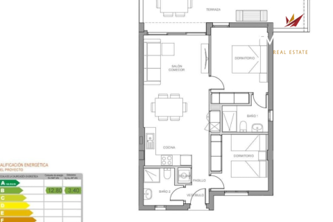 Dzīvoklis pārdošanā Amarilla Golf, Tenerife, Spānijā 2 istabas, 68 m2 Nr. 146874 - attēls 9