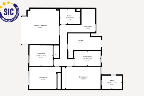 Lägenhet till salu i Valencia, Spanien 4 sovrum, 116 kvm. Nr. 146876 - foto 23