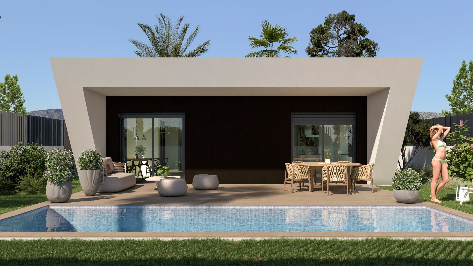 Villa a Monforte del Cid, Alicante, Spagna 3 camere da letto, 108 mq. N° 155456
