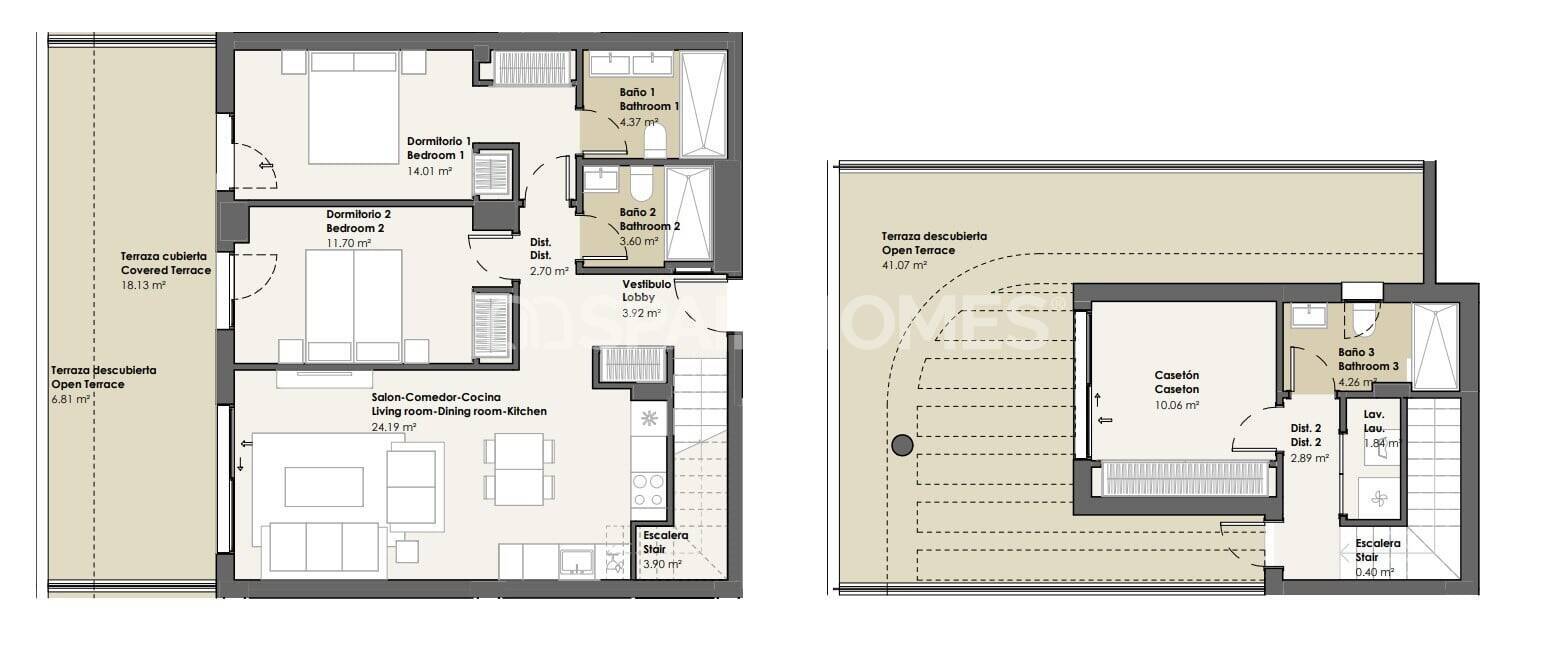 Huoneisto Torrox, Malaga, Espanja 2 makuuhuonetta, 84 m2 No. 173827