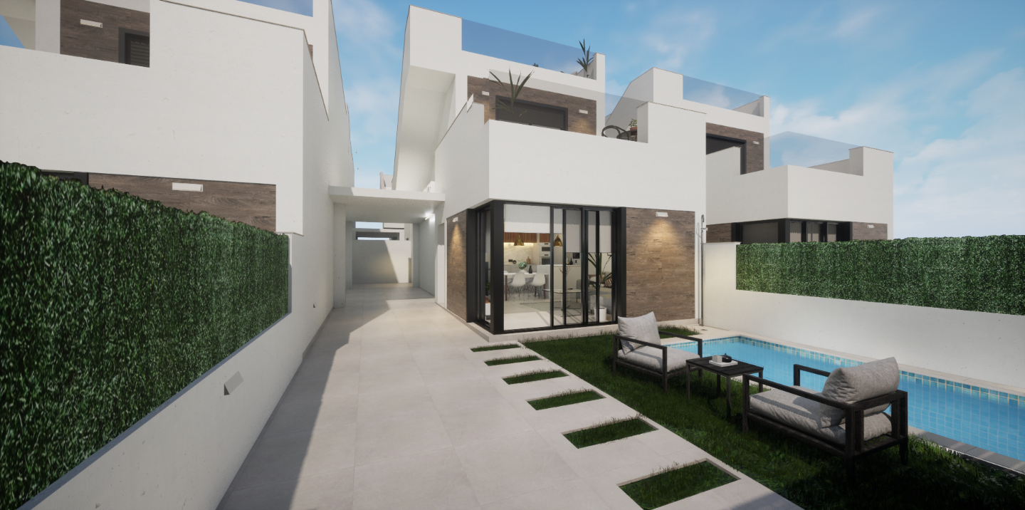 Villa i Los Alcazares, Murcia, Spanien 3 sovrum, 103 kvm. Nr. 79061