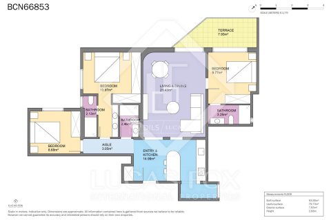 Apartament w Barcelona, Hiszpania 3 sypialnie, 100 mkw. nr 166801 – zdjęcie 24