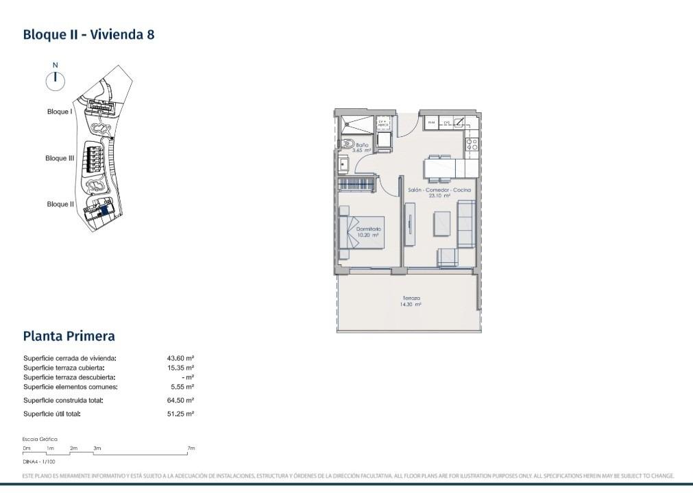 Apartment in Finestrat, Alicante, Spain 1 bedroom, 51 sq.m. No. 193378