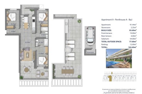 Dzīvoklis pārdošanā Murcia, Spānijā 3 istabas, 93 m2 Nr. 193379 - attēls 13