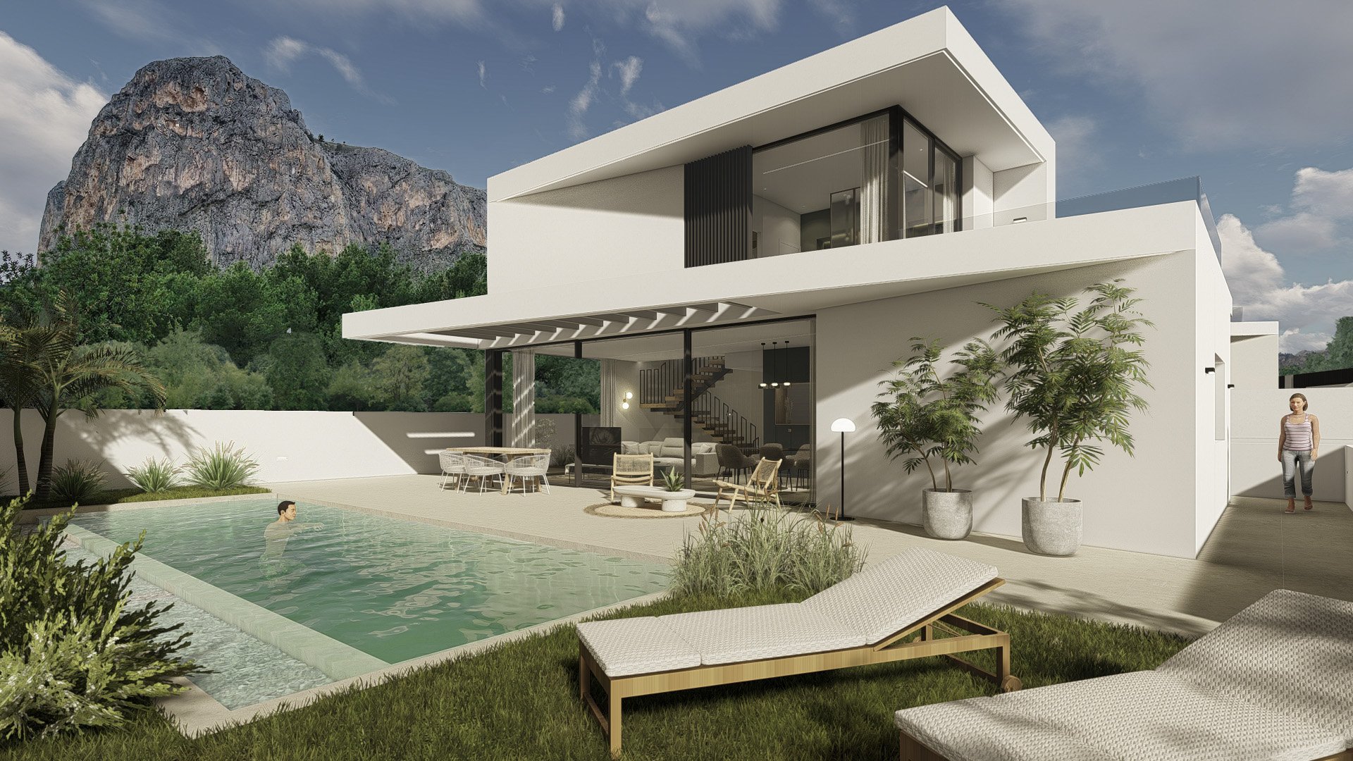 Villa en Polop, Alicante, España 3 dormitorios, 311 m2 No. 133152
