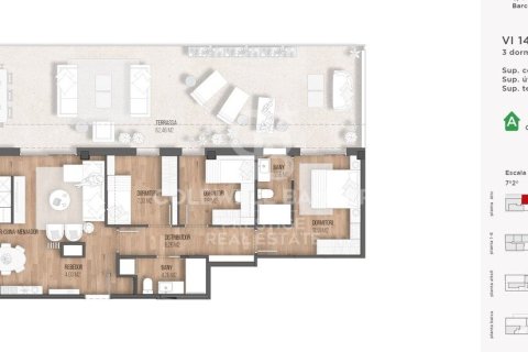 Penthouse à vendre à Barcelona, Espagne, 3 chambres, 85 m2 No. 159425 - photo 5