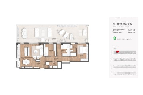 Penthauss pārdošanā Barcelona, Spānijā 3 istabas, 85 m2 Nr. 159429 - attēls 6