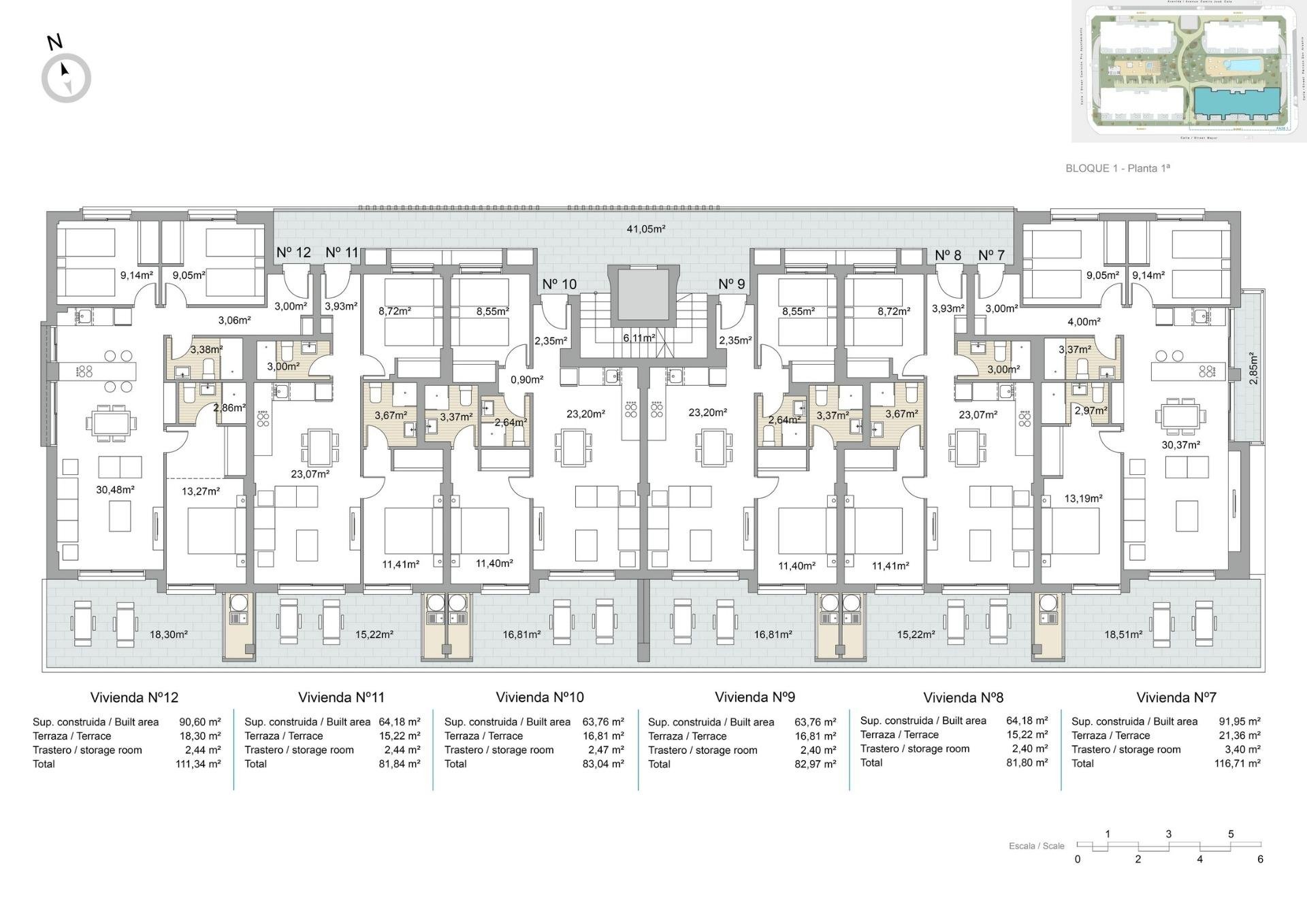 Apartment in Pilar de la Horadada, Alicante, Spain 3 bedrooms, 91 sq.m. No. 138298