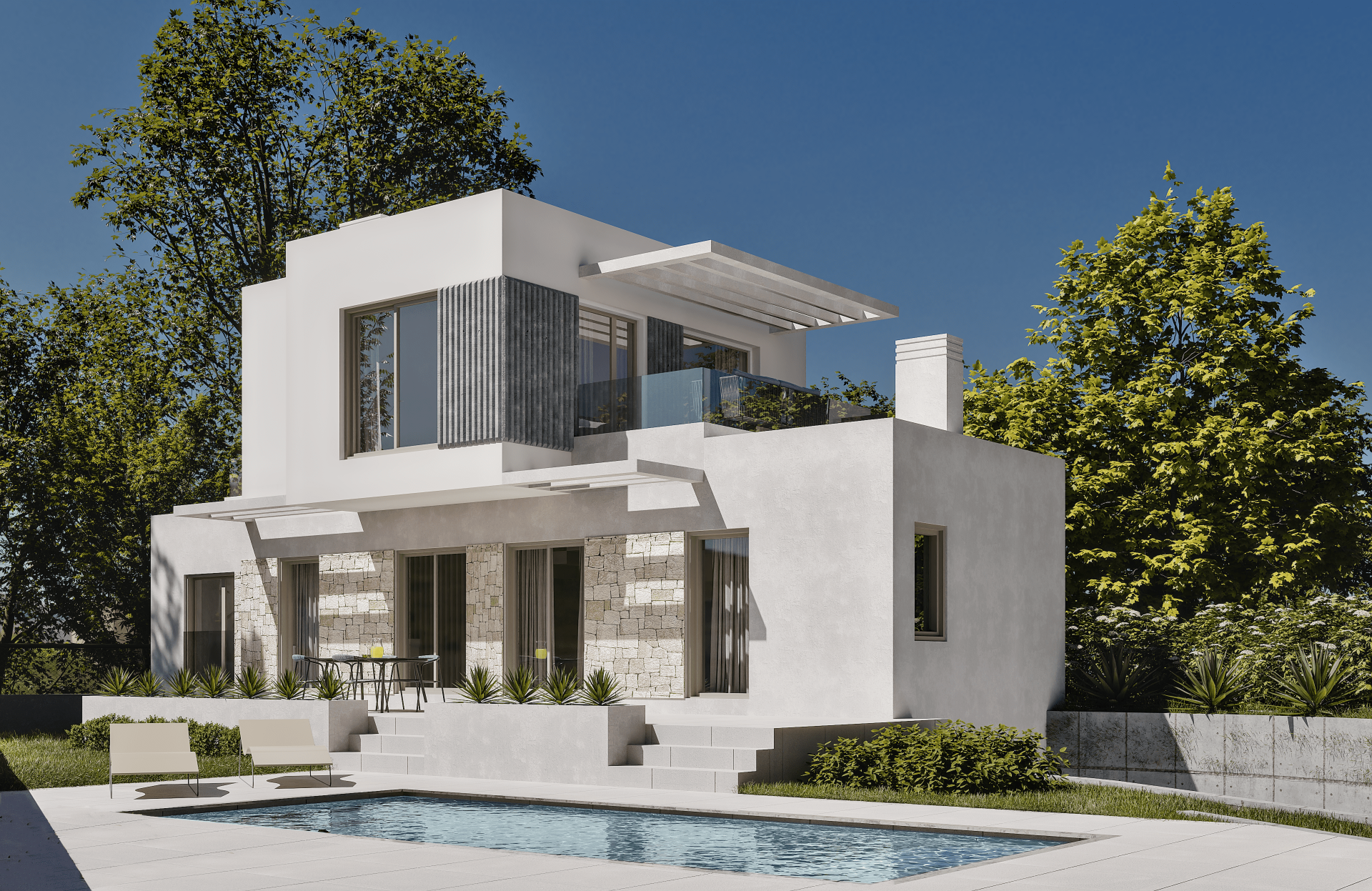 Villa i Benidorm, Alicante, Spanien 3 sovrum, 252 kvm. Nr. 95575