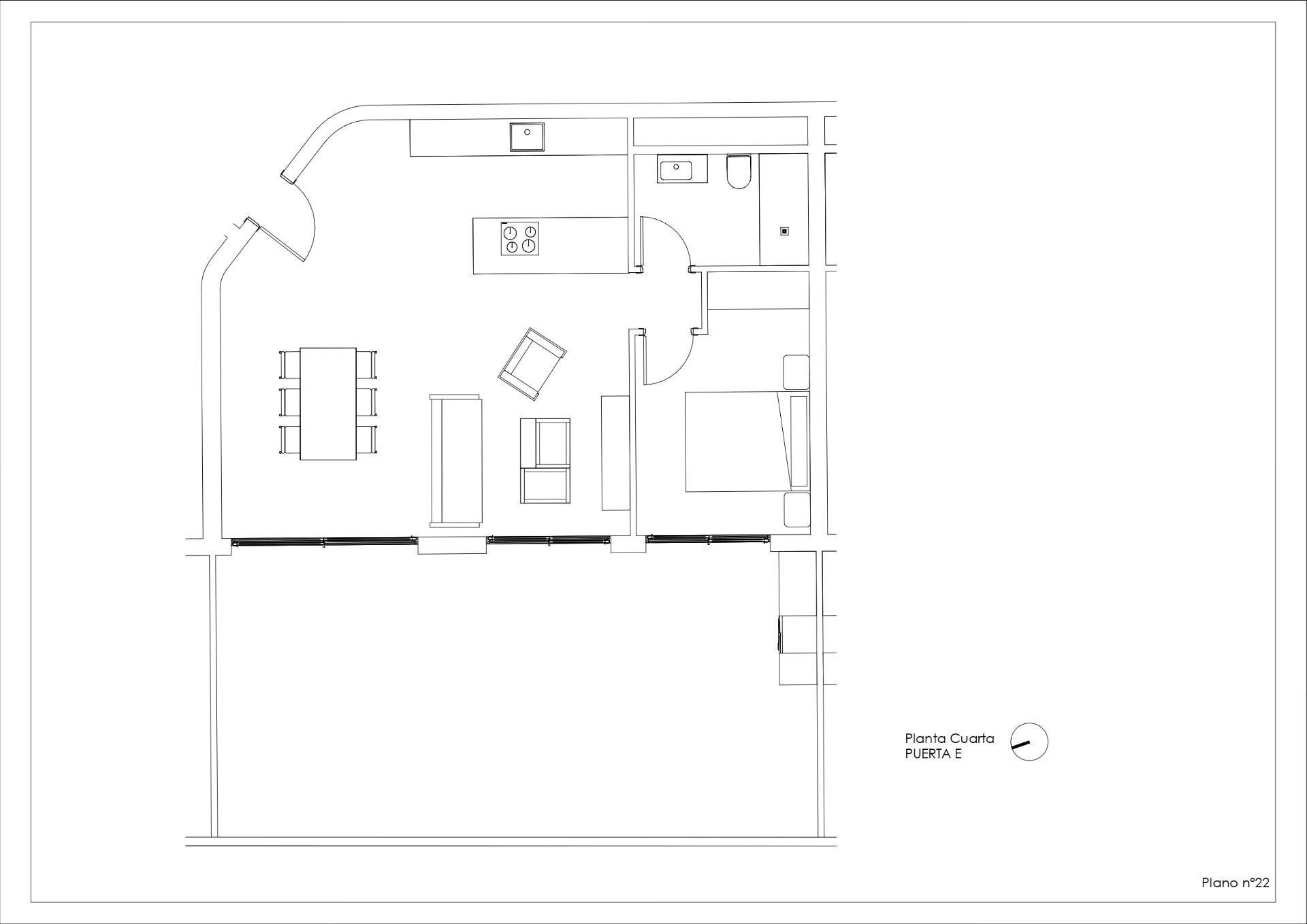 Kattohuoneisto Calpe, Alicante, Espanja 1 makuuhuone, 112 m2 No. 112560