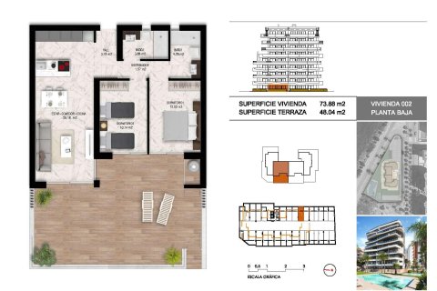 Apartment à vendre Guardamar del Segura, Alicante, Espagne, 2 chambres, 73 m2 No. 135328 - photo 10