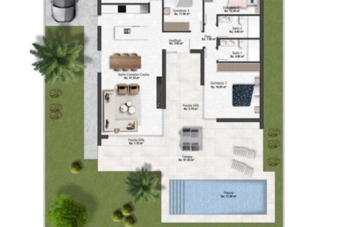 Villa till salu i Banos Y Mendigo, Murcia, Spanien 3 sovrum, 123 kvm. Nr. 75604 - foto 29