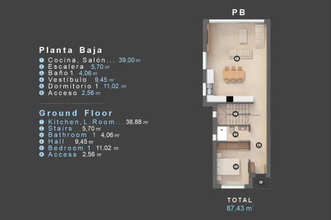 Продажа виллы в Филипины, Аликанте, Испания 3 спальни, 260м2 №187330 - фото 12