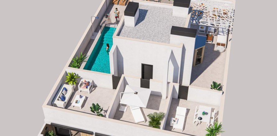 Penthouse w Torrevieja, Alicante, Hiszpania 2 sypialnie, 86 mkw. nr 187452