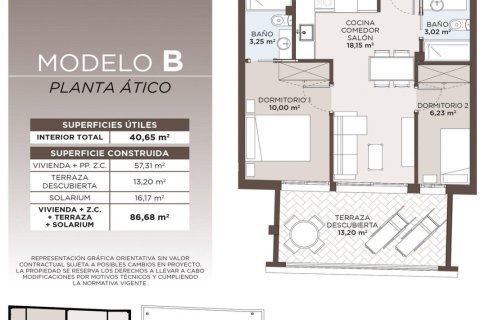 Penthouse w Torrevieja, Alicante, Hiszpania 2 sypialnie, 86 mkw. nr 187452 – zdjęcie 11