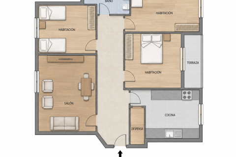 Huoneisto vuokrattavana La Robla, Leon, Espanja, 3 makuuhuonetta, 86 m2 No. 172093 - kuva 21