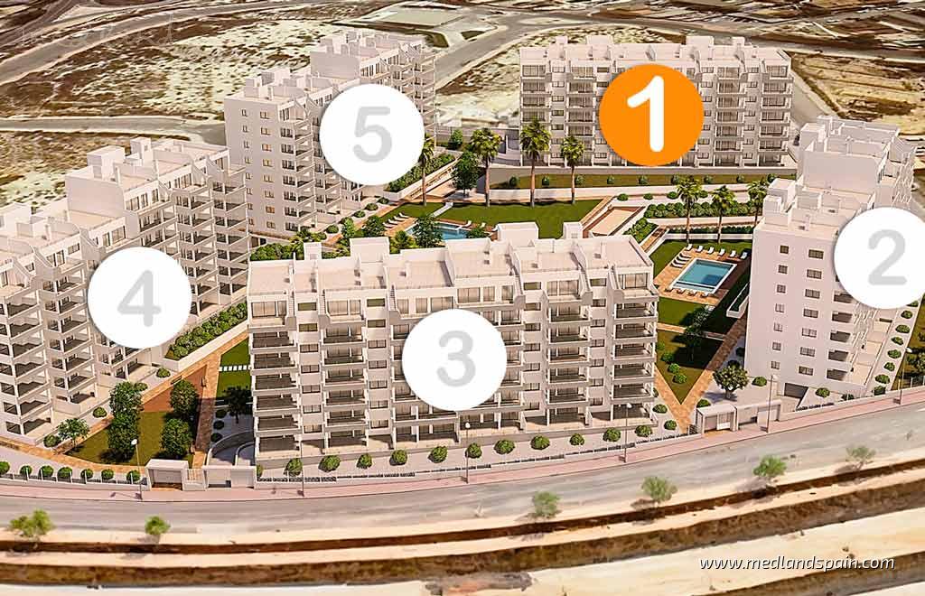 Lägenhet i San Miguel de Salinas, Alicante, Spanien 3 sovrum, 96.85 kvm. Nr. 113735