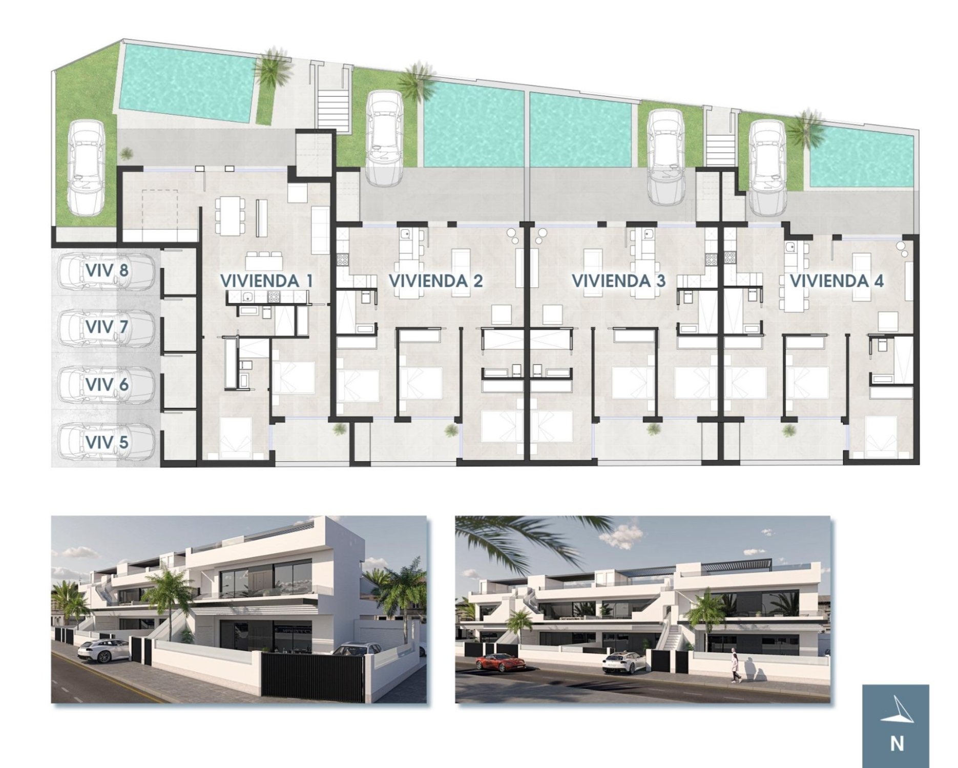 Bungalowi San Pedro del Pinatar, Murcia, Espanja 3 makuuhuonetta, 87 m2 No. 142234