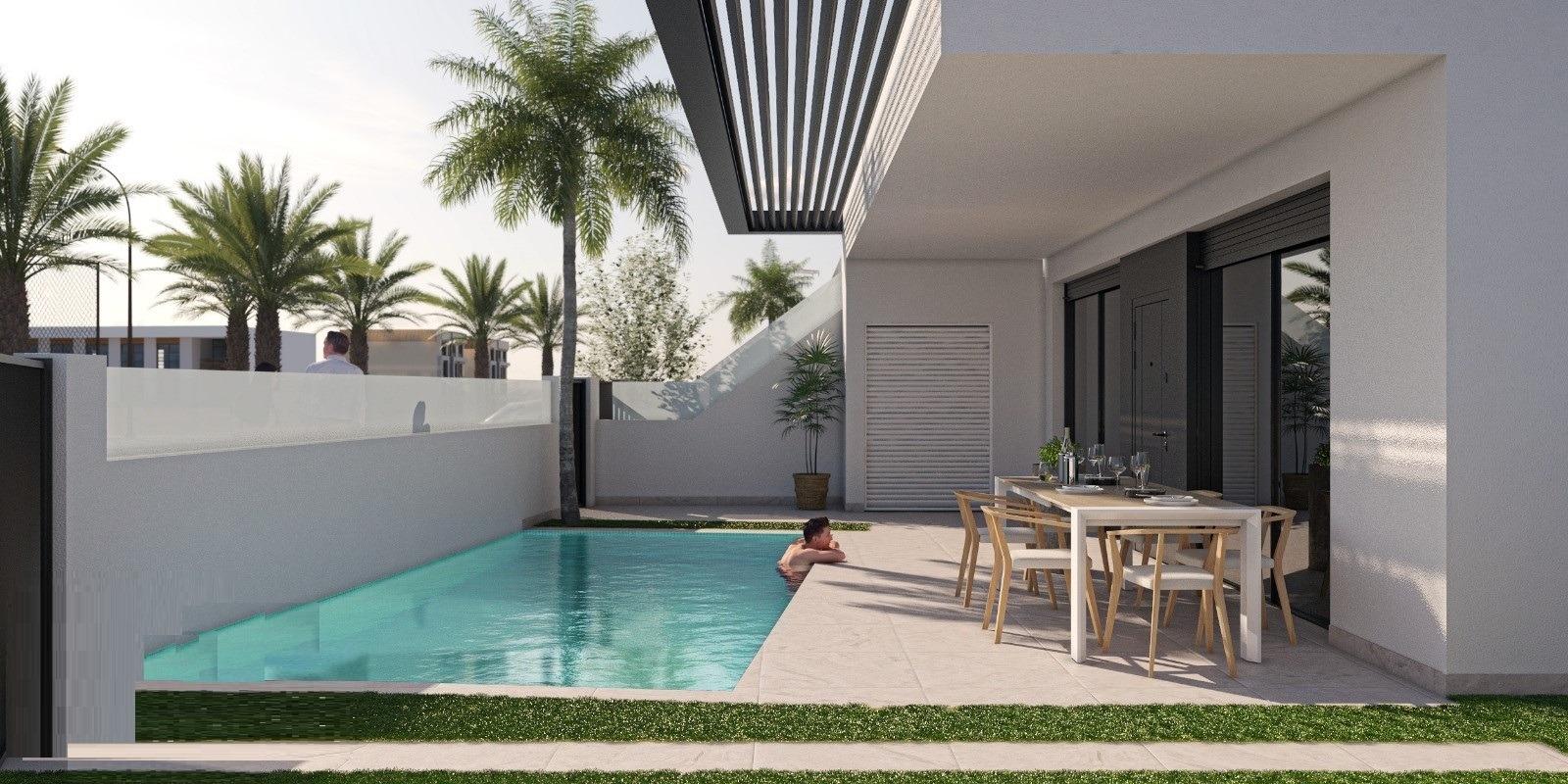 Bungalowi San Pedro del Pinatar, Murcia, Espanja 3 makuuhuonetta, 87 m2 No. 142234