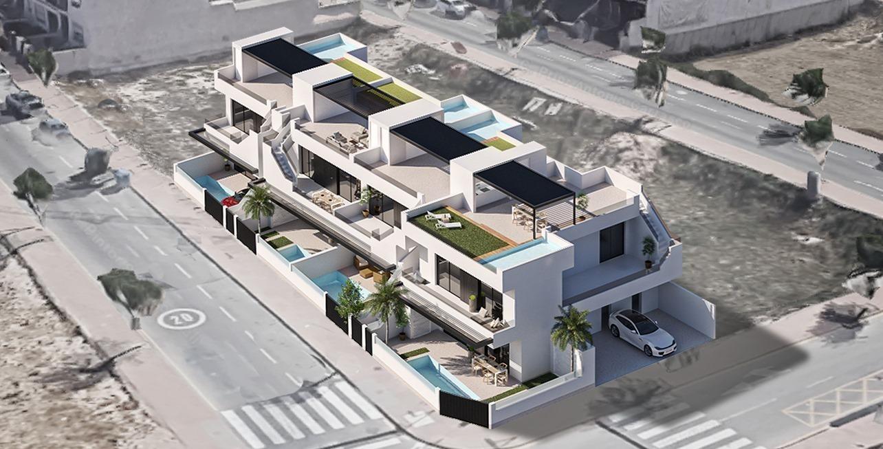 Bungalowi San Pedro del Pinatar, Murcia, Espanja 3 makuuhuonetta, 87 m2 No. 142234