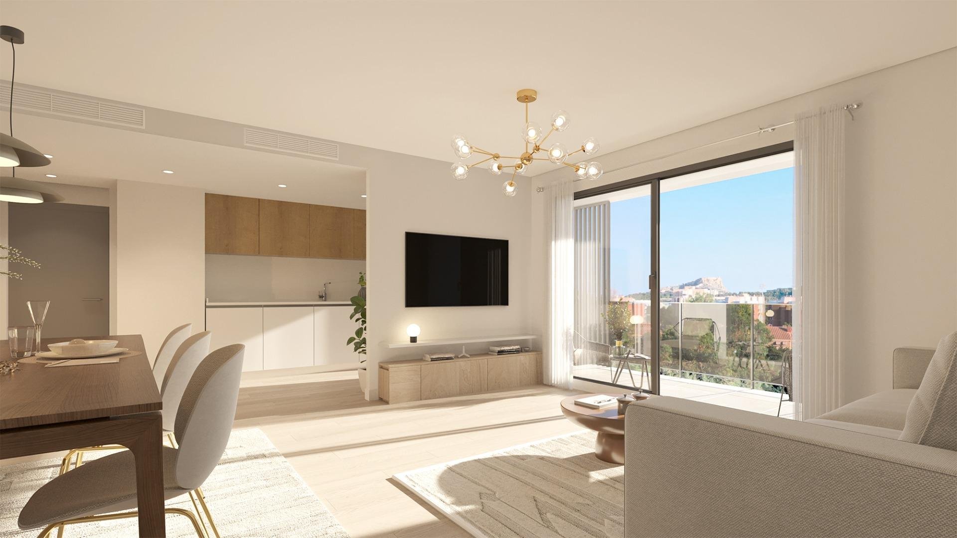 Lägenhet i Alicante, Spanien 3 sovrum, 98 kvm. Nr. 133694