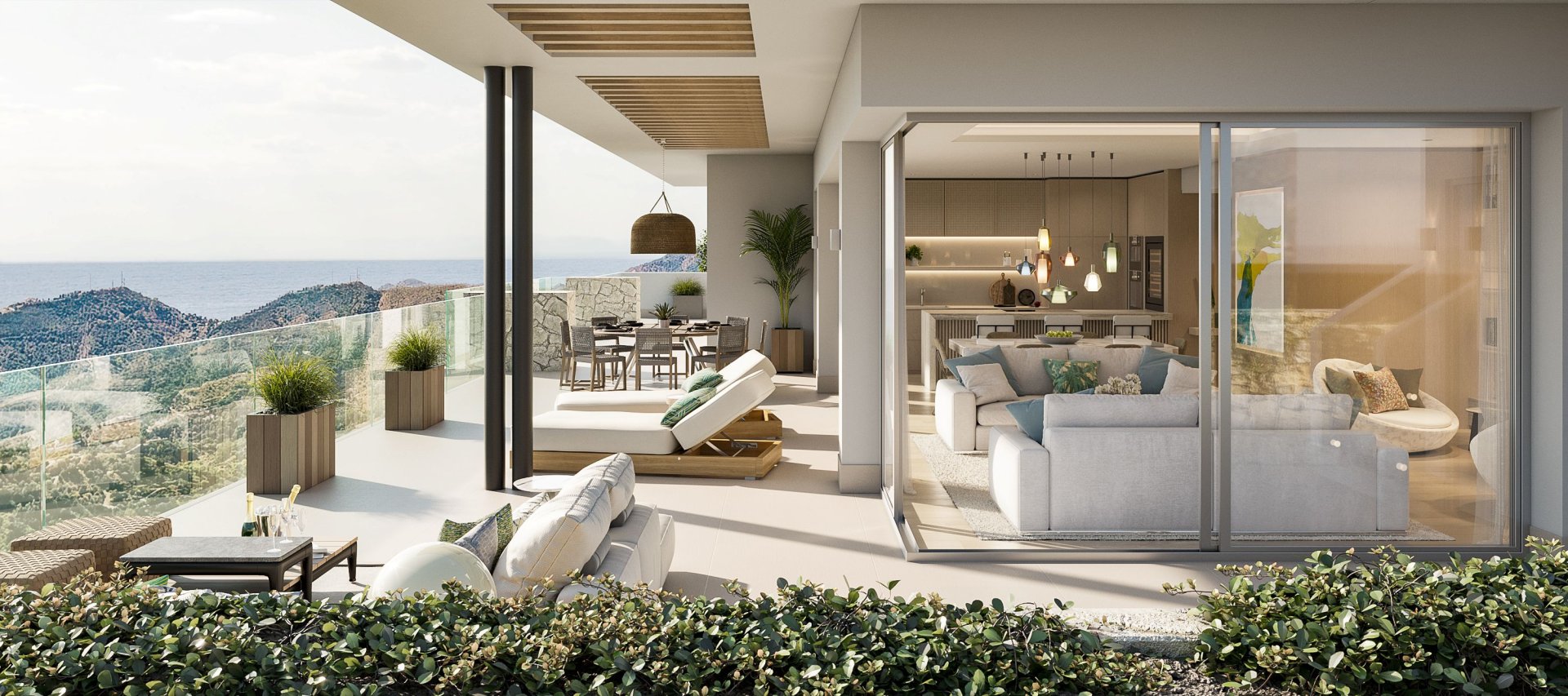 Bungalow i Ojen, Malaga, Spanien 2 sovrum, 132 kvm. Nr. 134737
