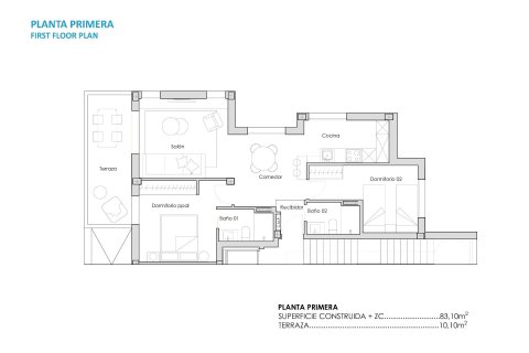 Apartamento en venta Torre-Pacheco, Murcia, España 2 dormitorios, 83 m2 No. 134742 - foto 24