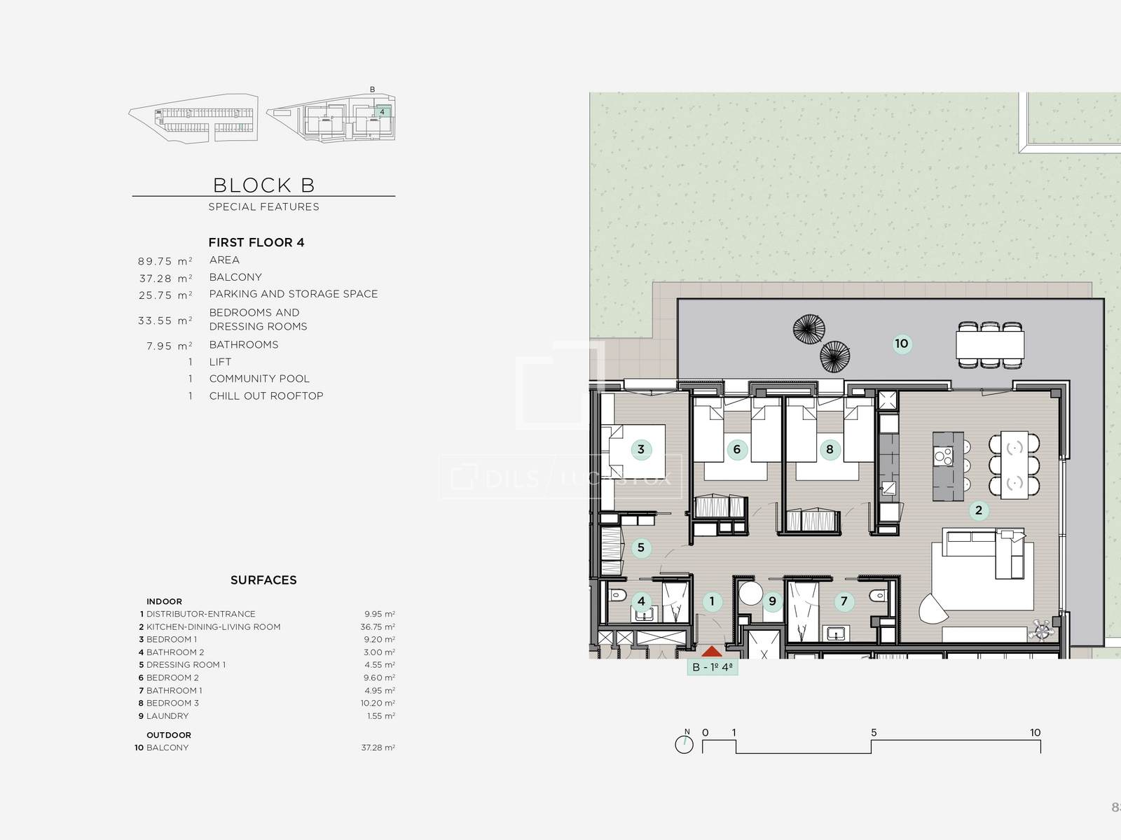 Apartment à Sitges, Barcelona, Espagne 3 chambres, 106 m2 No. 150627