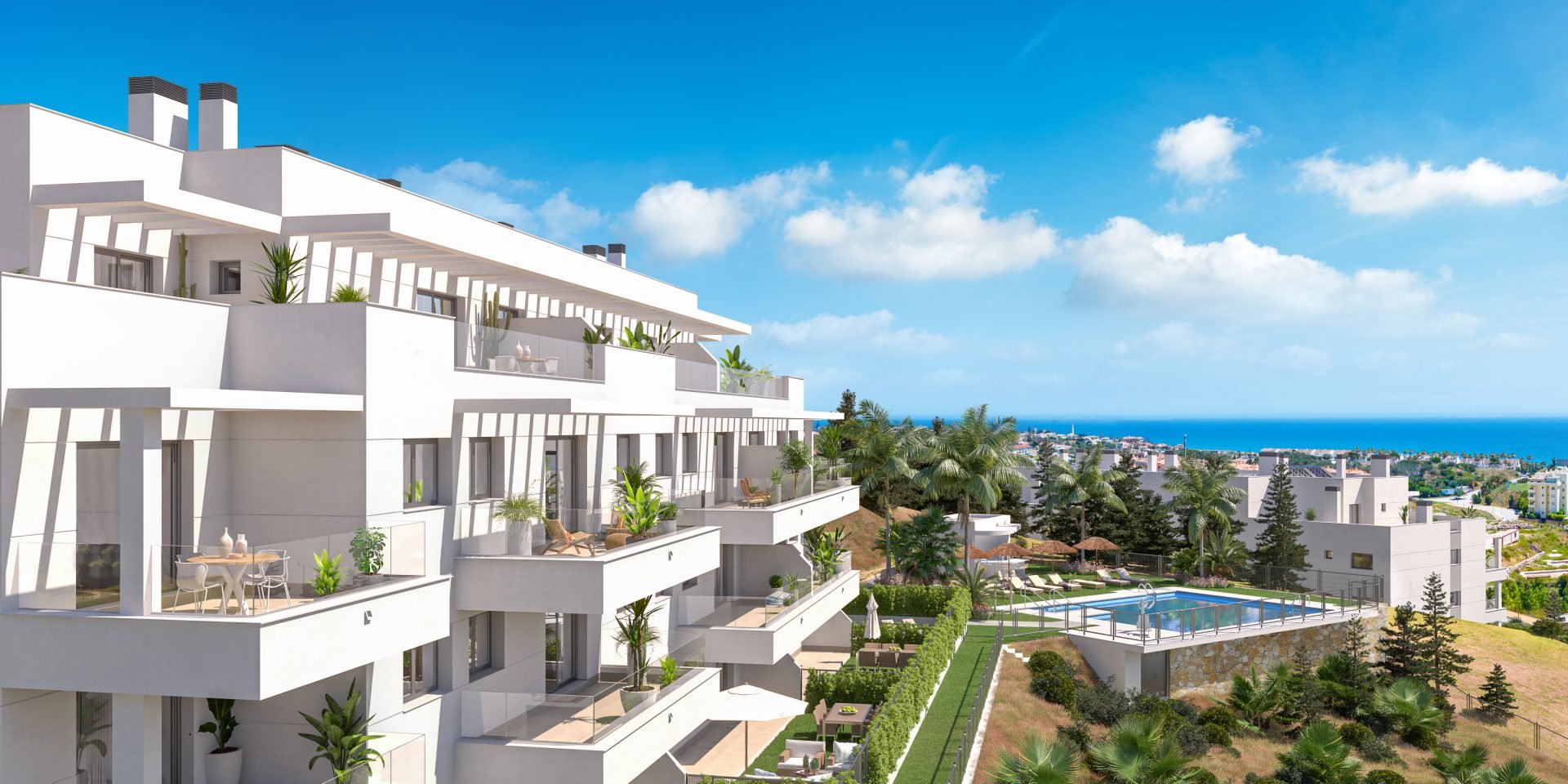 Apartment à Mijas, Malaga, Espagne 2 chambres, 97 m2 No. 134938